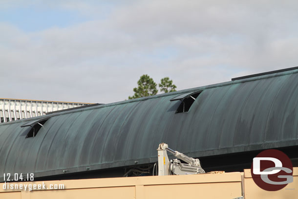 Some vents open on the roof.