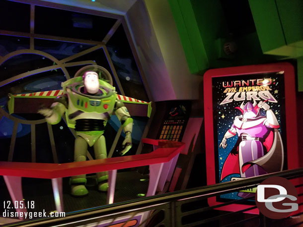 After the show continued on to Tomorrowland and used a FastPass+ for Buzz Lightyear.