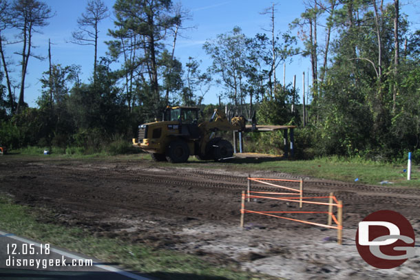 Work along the roadway.