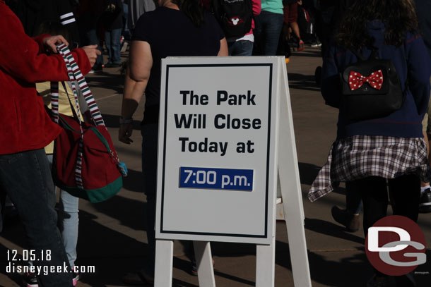 Today the Animal Kingdom will close early due to a private event, found out it was for Pop Warner Football.