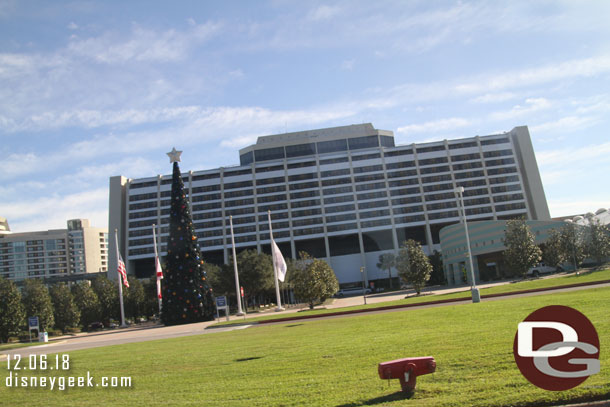 Passing by the Contemporary Resort.