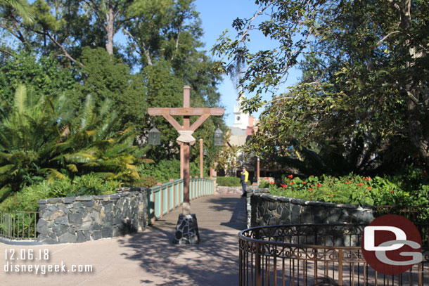 All quiet as I make my way to Adventureland.