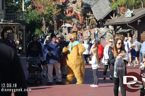 So Wendell was out roaming around Frontierland.