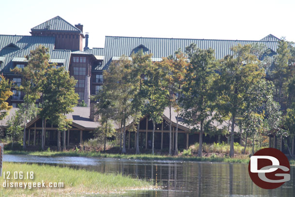 Disney Vacation Club cabins along the waterway.