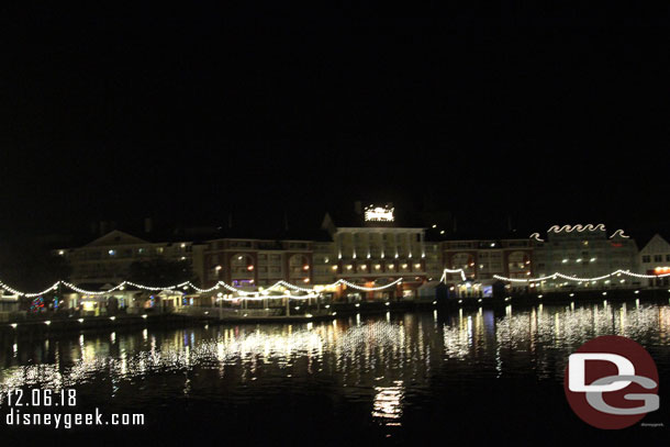 Returning to the Boardwalk to call it a night.