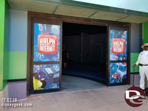 A temporary meet and greet for the stars of Ralph Breaks the Internet in the former Innoventions space.