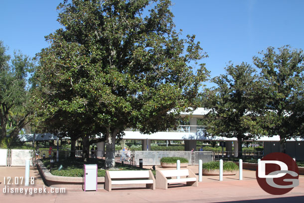 The entrance area to Epcot is in need of a rework with the new security requirements.