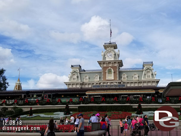 It took 30 minutes to reach the Magic Kingdom from the Contemporary by Monorail.