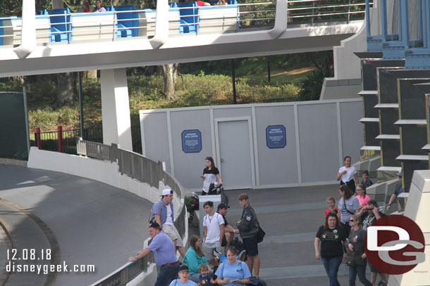 Here is the wall at the former start of the walkway.