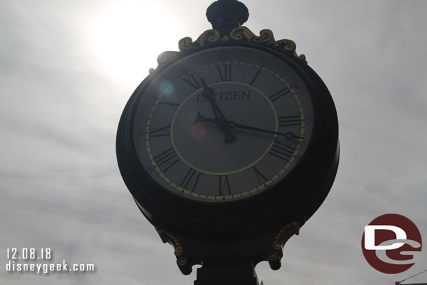 Citizen sponsors the clocks now at Disney Parks.