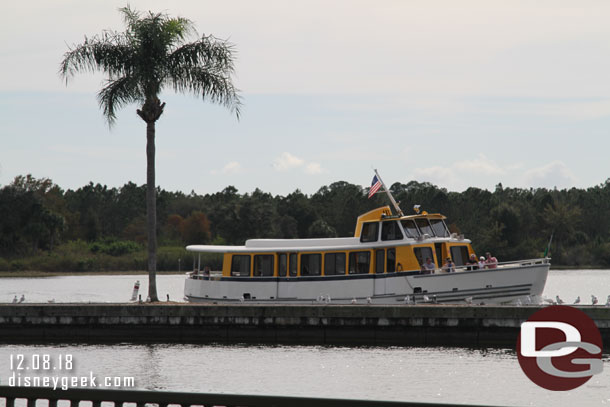 We were taking a boat to Fort Wilderness.  Here it is arriving.