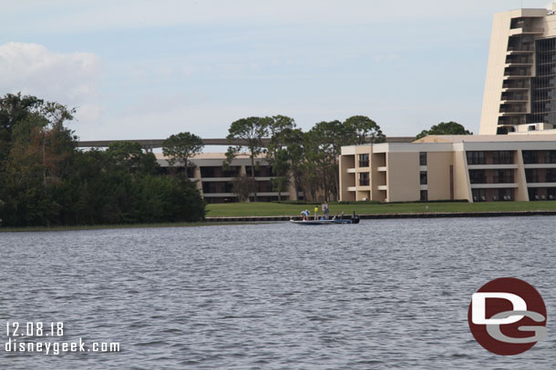 Guests fishing in Bay Lake