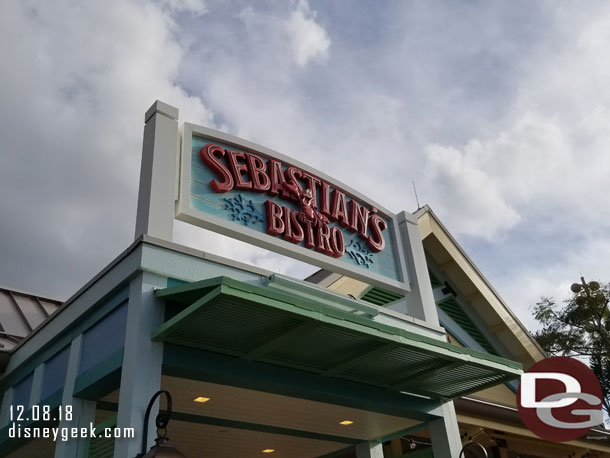 Sebastian's Bistro looks out over the water.