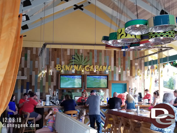 Next door the Banna Cabana bar.