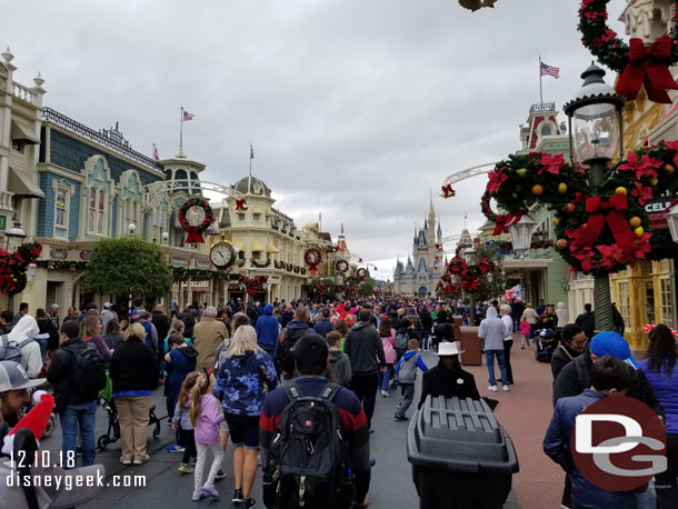 Main Street USA around 10:25am.