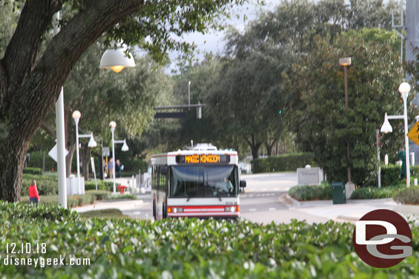 Our bus arriving.