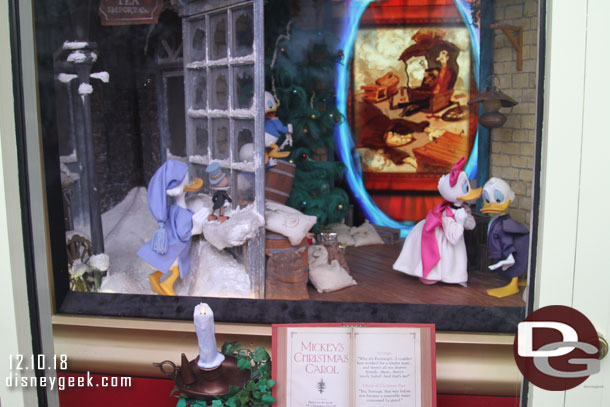 Stopped by the Emporium Window to play Sorcerers of the Magic Kingdom.  The window is switched for Christmas, no impact on the game.