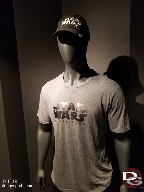 The gift shop has a couple items for Star Wars: Galaxy's Edge (same selection as Disneyland)