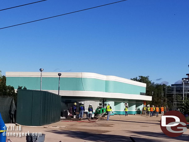 The new restroom building looks just about finished.