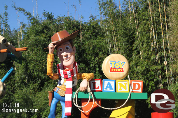 Making our way into Toy Story Land.