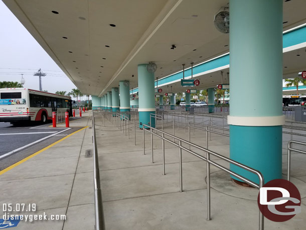 The new Disney's Hollywood Studios bus stops opened since our last visit.