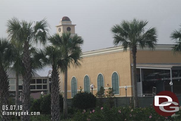 The exterior of the station looks to be complete.