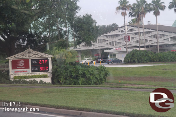 Gas at WDW was around $2 less per gallon than what we saw driving to LAX last night.