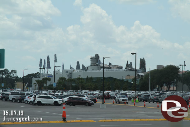 Star Wars: Galaxy's Edge from the Studios parking lot.