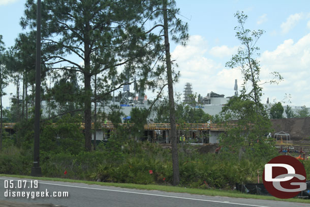 Passing by the Star Wars Hotel Construction site.