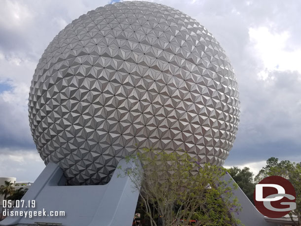 Passing by Spaceship Earth.