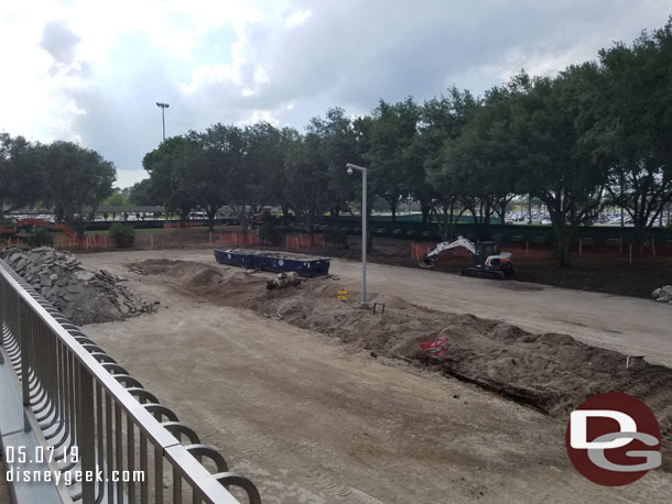 The former tram turnaround is being removed.