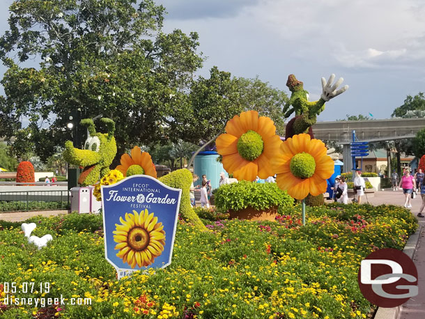 A look at some of the topiaries as I head toward World Showcase.