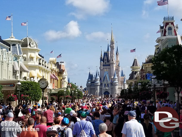 Main Street USA seemed busy for 10:12am