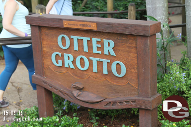 Otter Grotto has reopened. This area was closed for several months for renovation.