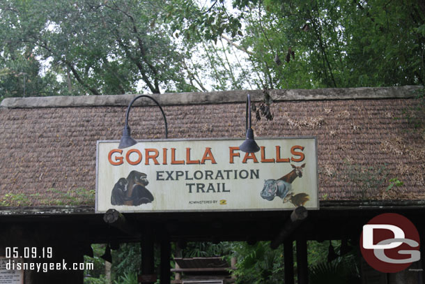 Making my way to Gorilla Falls