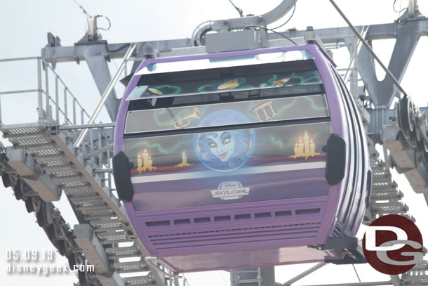 Another view of the Haunted Mansion gondola