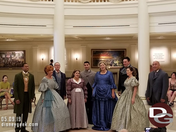 Stopped by the American Adventure to enjoy a performance by the Voices of Liberty