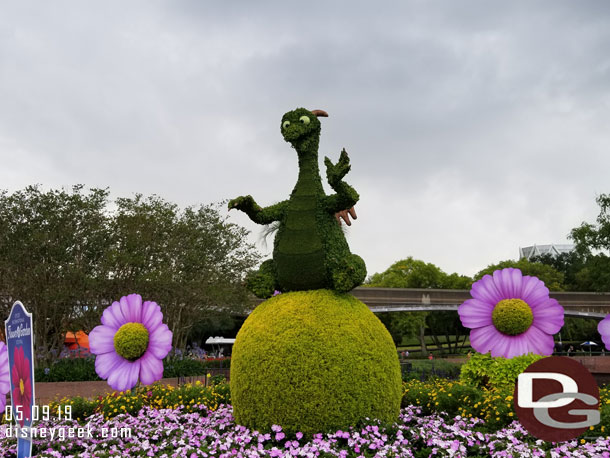 The storm blew through in about 20 minutes.  Figment Topiary.