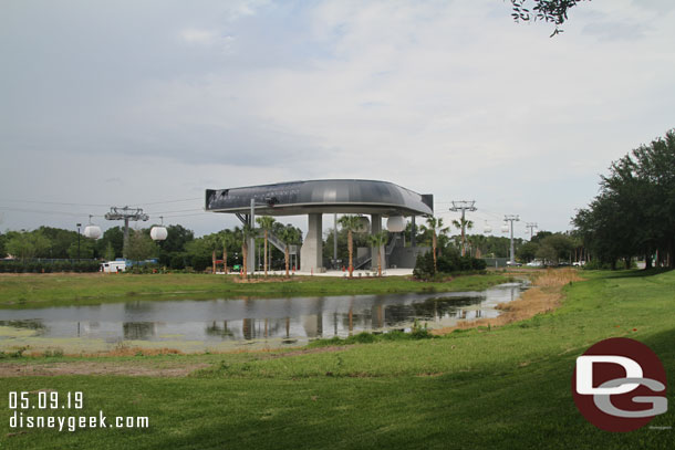 The Disney Skyliner Epcot line features a turn station on the edger of the Boardwalk parking lot near Buena Vista Drive.  