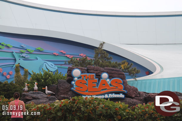 Stopped by the Seas with Nemo and Friends since some of our friends had dinner there.