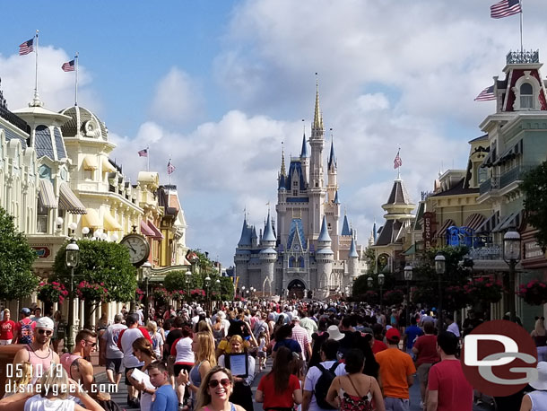 Main Street USA this morning.