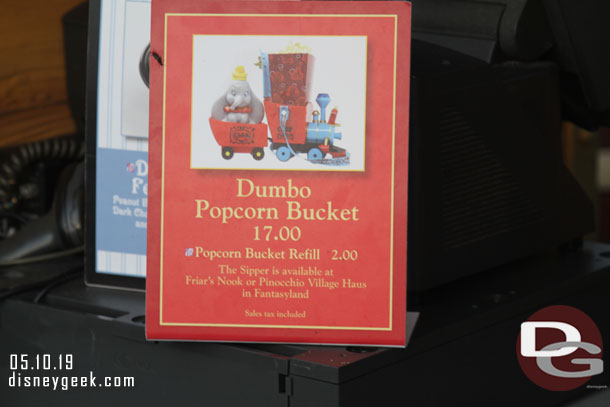 Dumbo Popcorn bucket in Storybook Circus
