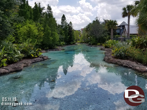 Interesting cloud reflections in the clear springs water today.