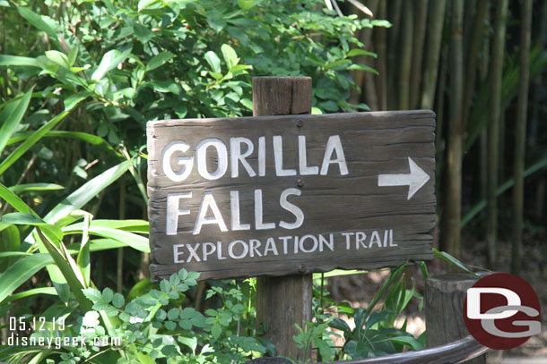 Next up Gorilla Falls.
