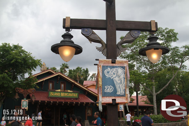 There is still signage up for the 20th anniversary even though the park turned 21 a few weeks ago.