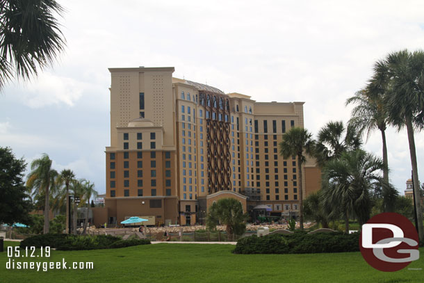 I disembarked and walked toward the lobby so I coul take a look at the Gran Destino tower construction.  This new addition is slated to open in July.