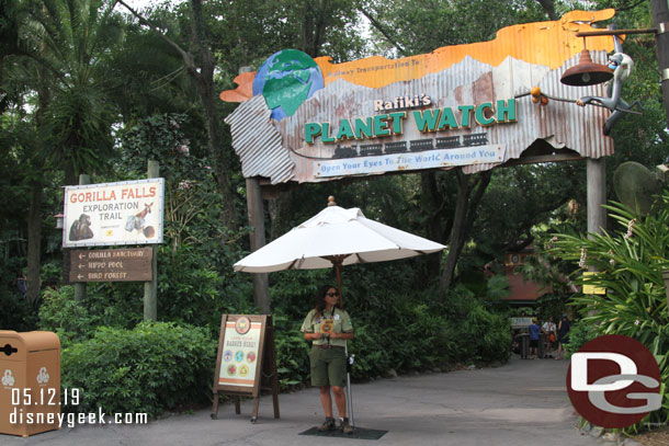 The Conservation Station area is still closed and the entry area is used for the Wilderness Explorers program.