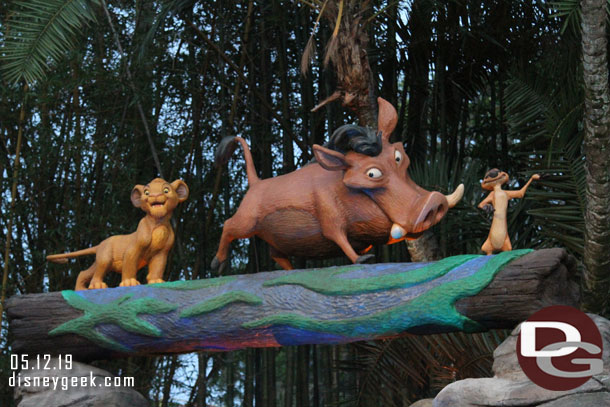 Passing by the Lion King gang.