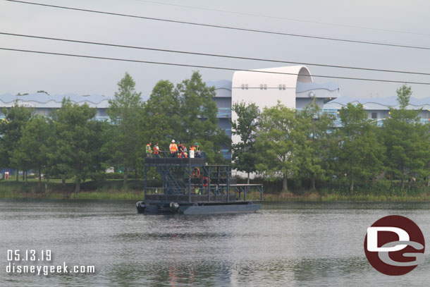 More testing of the boat on the lake this morning.