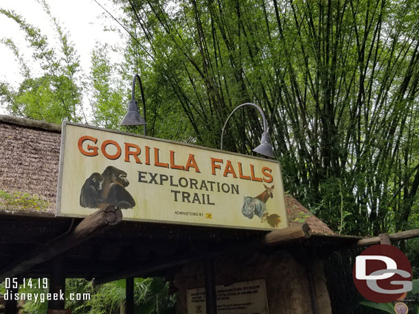 First stop today, Gorilla Falls.